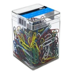 Spinacz kolor 26mm (500)6050 E&D PLASTIC plastikowe pudełko