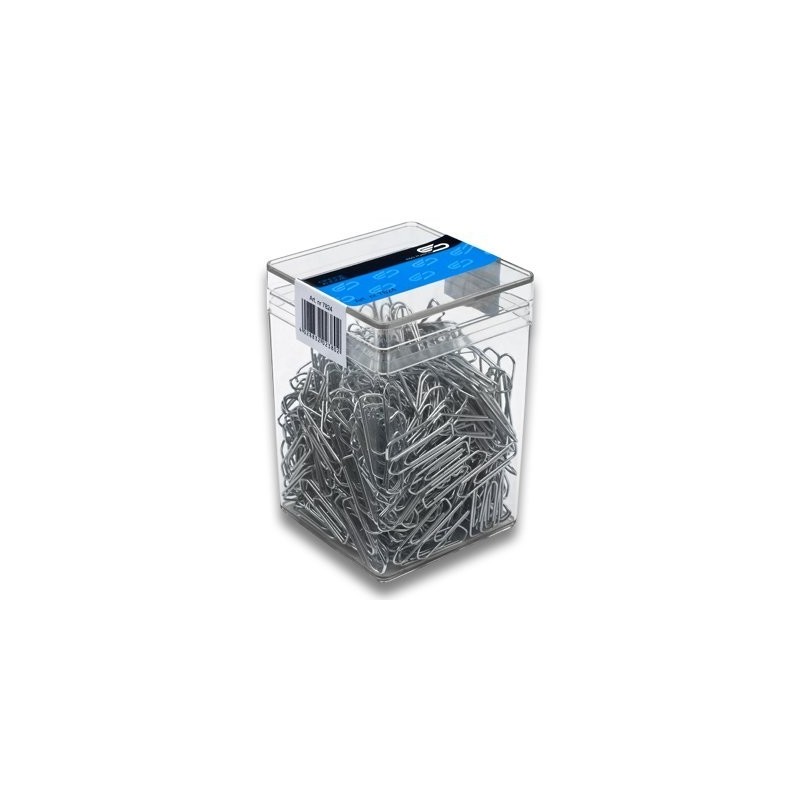 Spinacz metal 26 mm (500)6351 E&D PLASTIC plastikowe pudełko