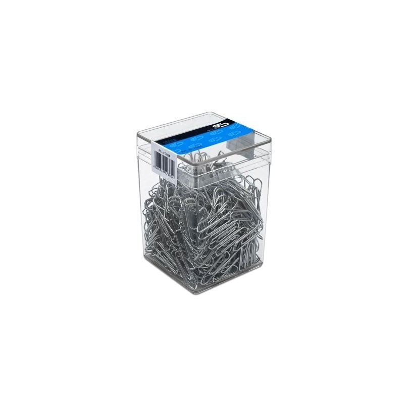 Spinacz metal 32 mm (300)6043 E&D PLASTIC plastikowe pudełko