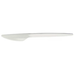 Nóż plastikowy jednorazowy (100szt) biały
