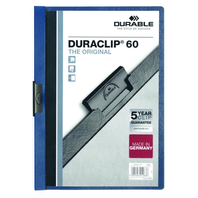 Skoroszyt DURABLE DURACLIP® Original 60 granatowy