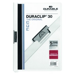 Skoroszyt DURABLE DURACLIP® Original 30 biały