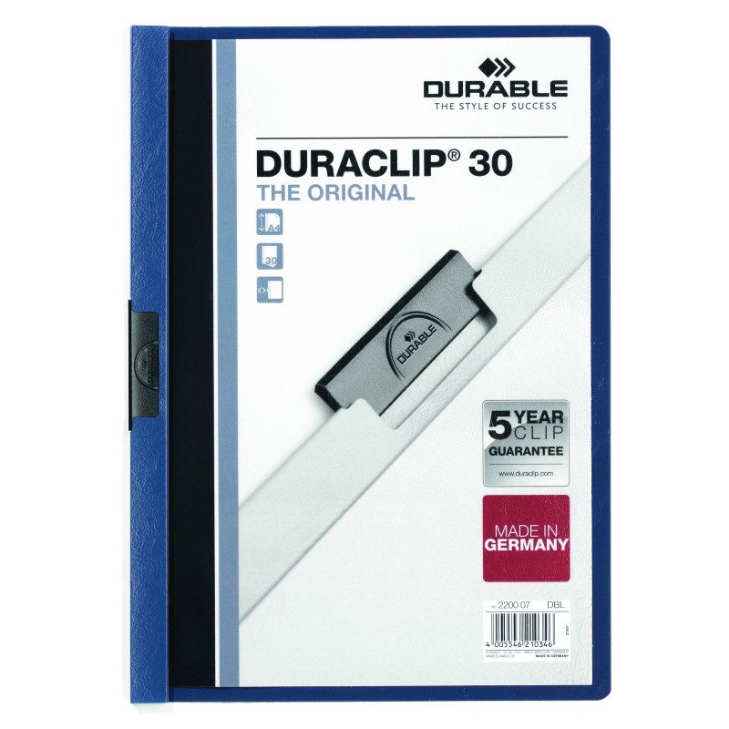 Skoroszyt DURABLE DURACLIP® Original 30 granatowy