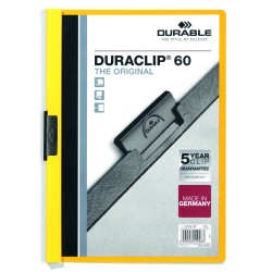 Skoroszyt DURABLE DURACLIP® Original 60 żółty