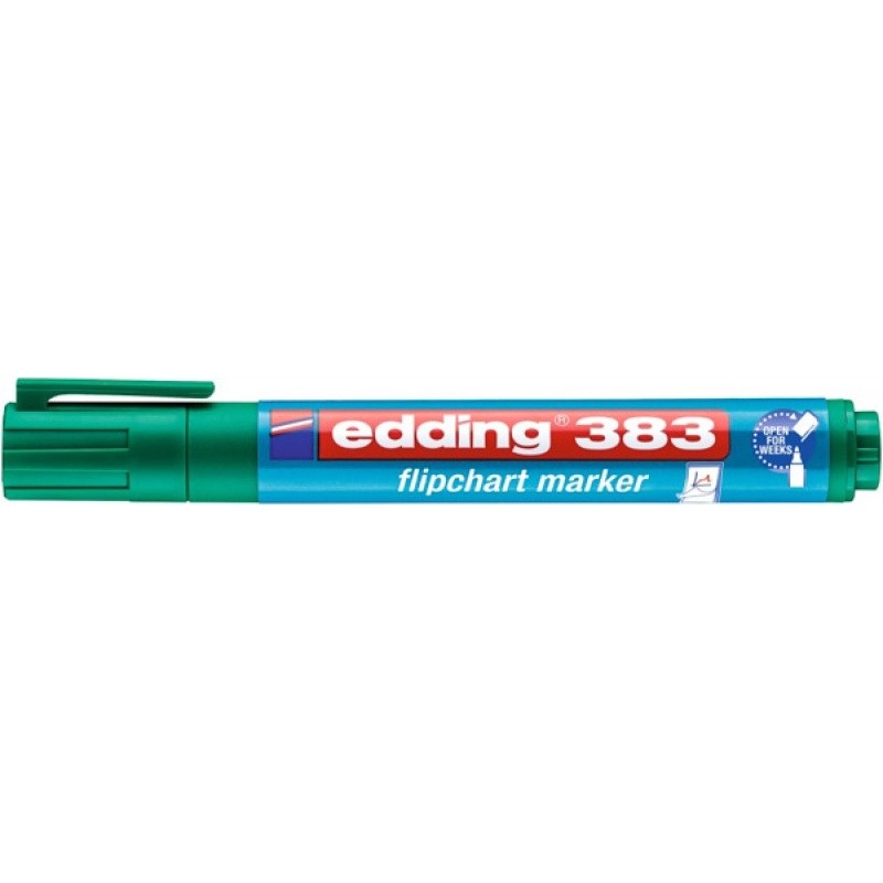 Marker do flipchartów e-383 EDDING, 1-5mm, zielony