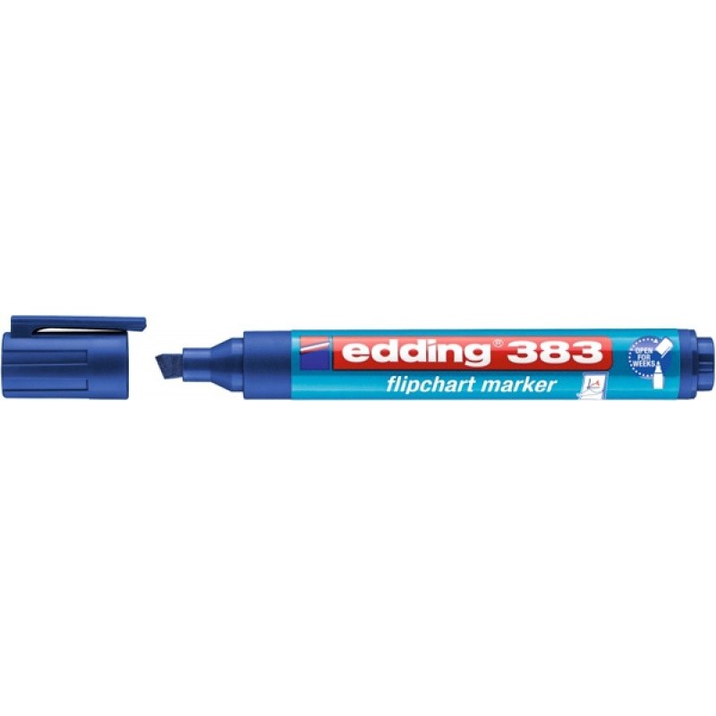 Marker do flipchartów e-383 EDDING, 1-5 mm, niebieski