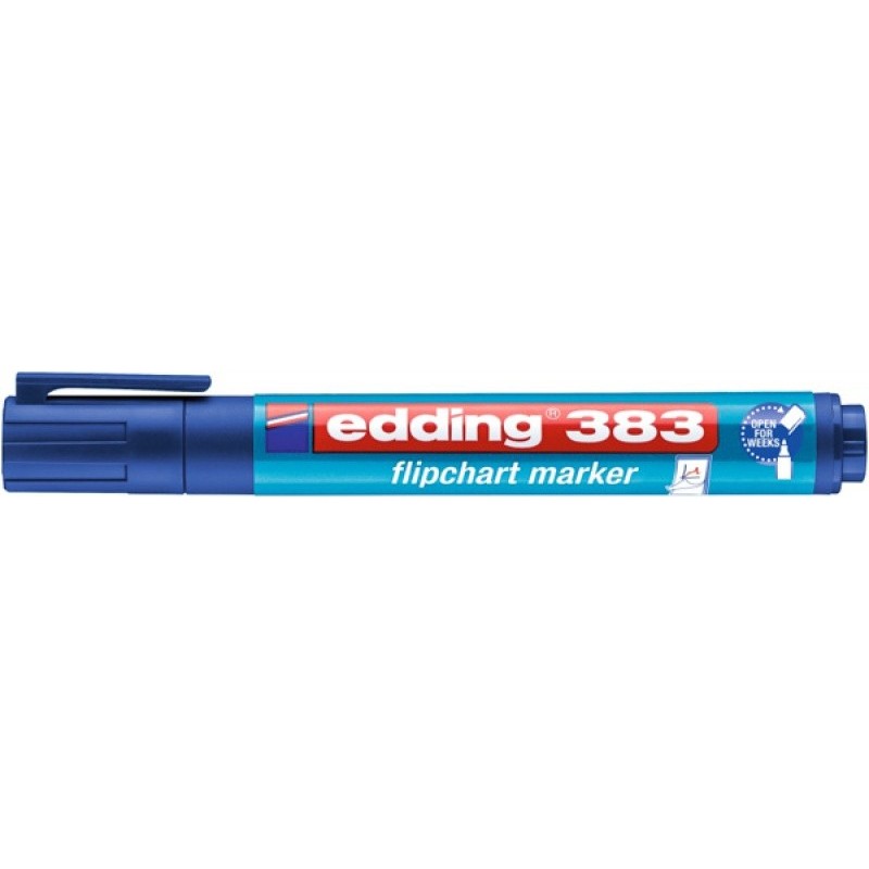 Marker do flipchartów e-383 EDDING, 1-5 mm, niebieski