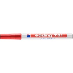 Marker olejowy e-751 EDDING, 1-2mm, czerwony