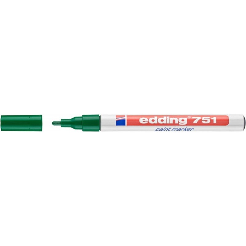 Marker olejowy e-751 EDDING, 1-2mm, zielony