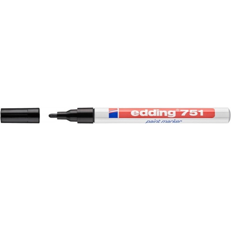 Marker olejowy e-751 EDDING, 1-2mm, czarny