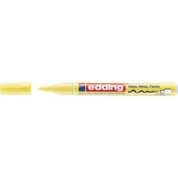 Marker olejowy połyskujący e-751 EDDING, 1-2 mm, żółty pastelowy