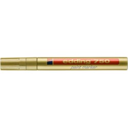 Marker olejowy e-750 EDDING, 2-4mm, złoty