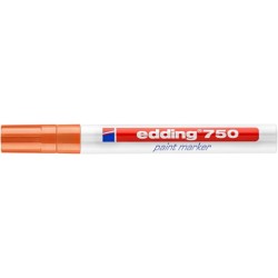 Marker olejowy e-750 EDDING, 2-4 mm, pomarańczowy