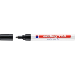 Marker olejowy e-750 EDDING, 2-4 mm, czarny