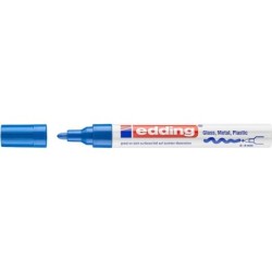 Marker olejowy połyskujący e-750 EDDING, 2-4 mm, niebieski