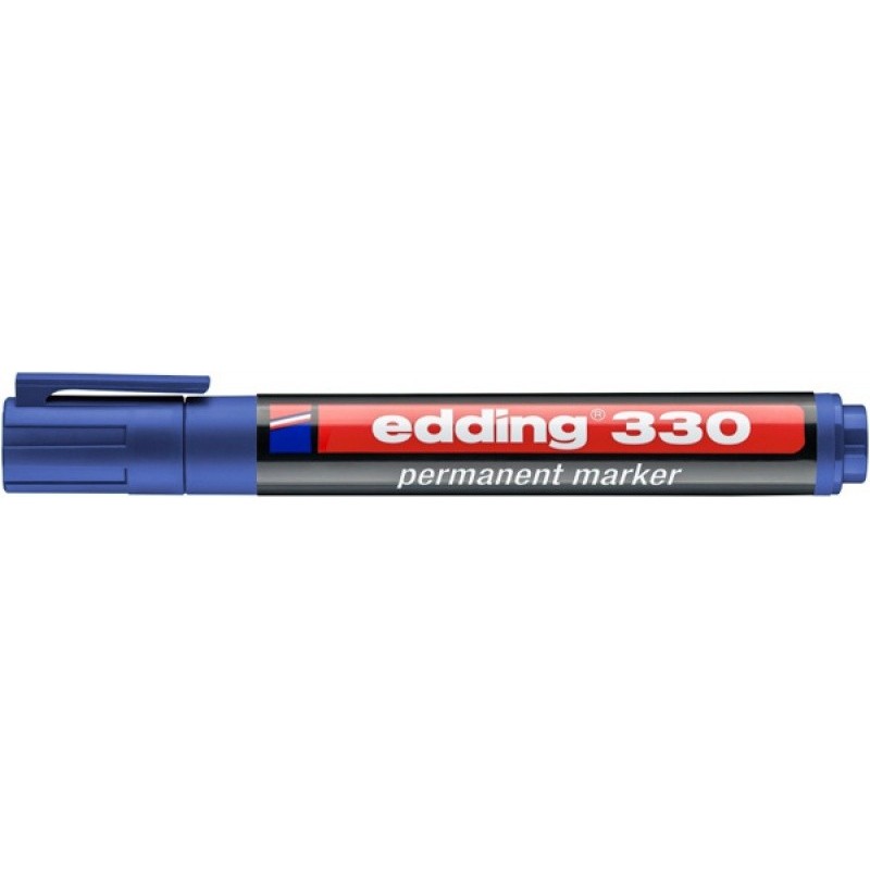 Marker permanentny e-330 EDDING, 1-5mm, niebieski