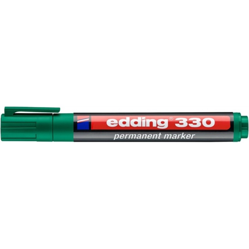 Marker permanentny e-330 EDDING, 1-5mm, zielony