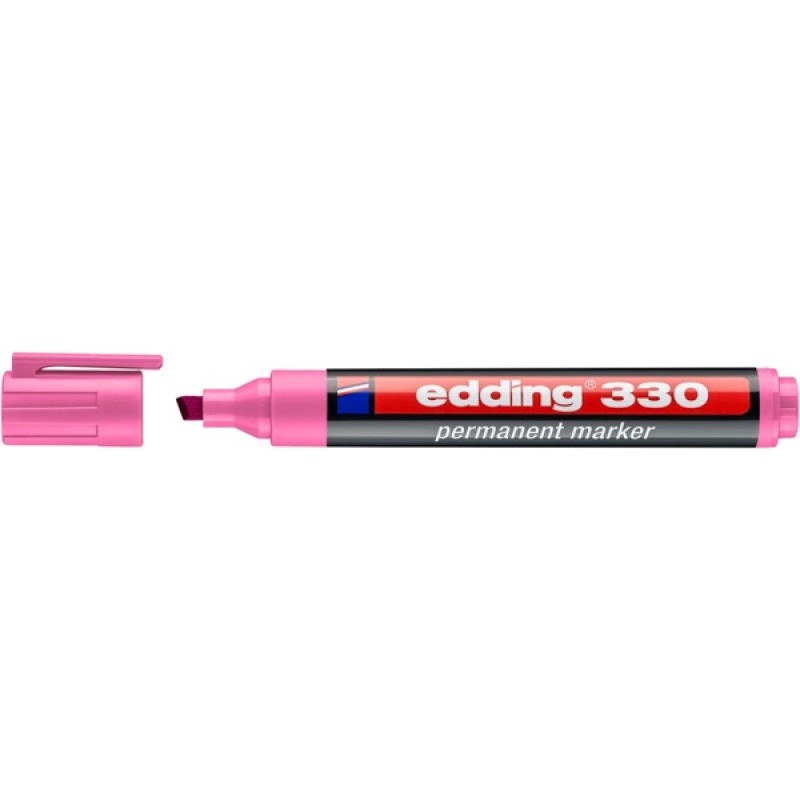 Marker permanentny e-330 EDDING, 1-5mm, różowy
