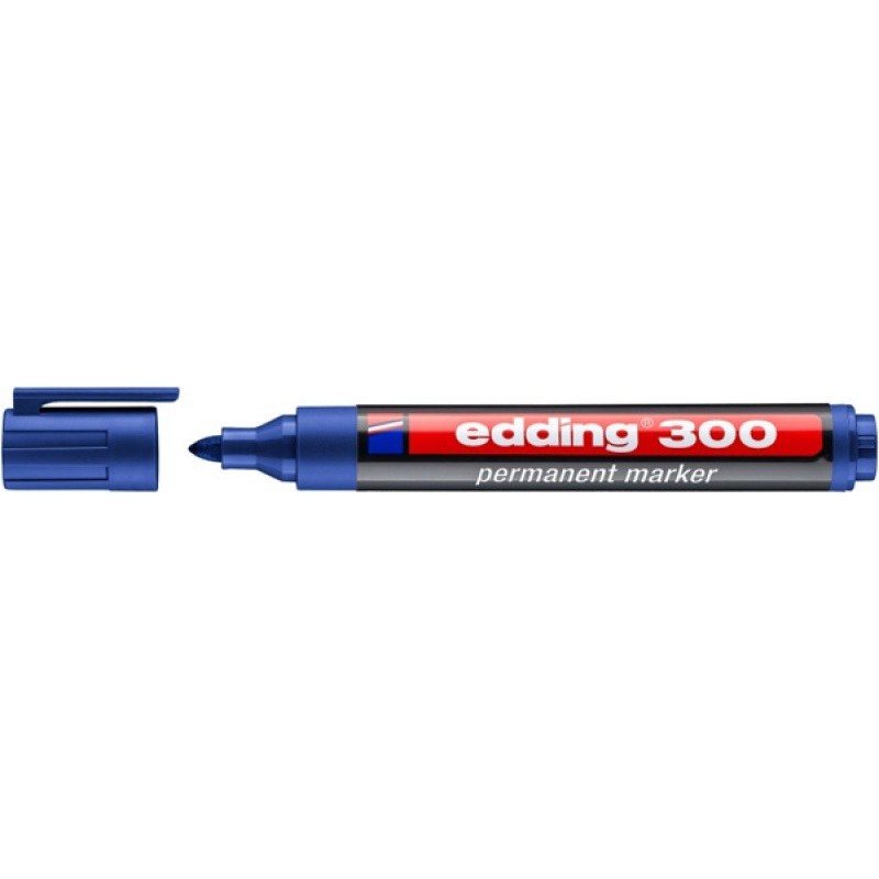 Marker permanentny A8 e-300 EDDING, niebieski