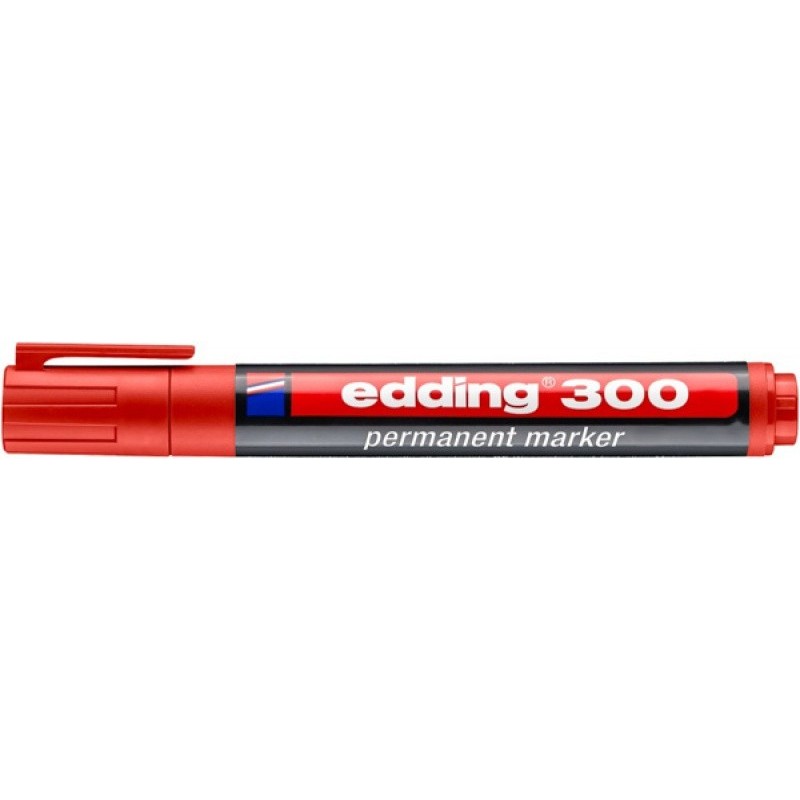 Marker permanentny A8 e-300 EDDING, czerwony