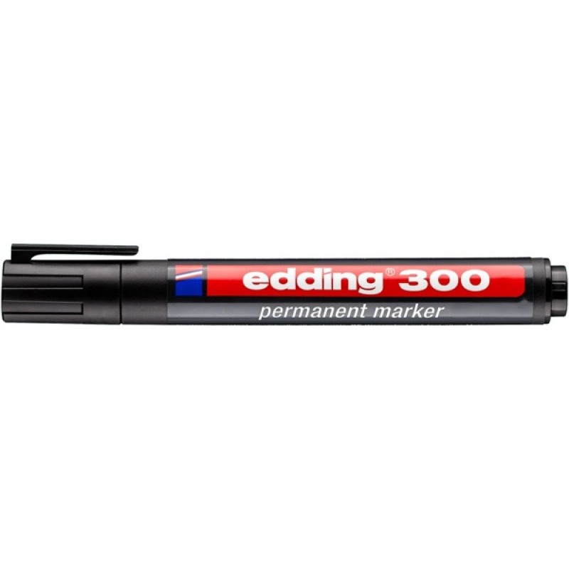 Marker permanentny e-300 EDDING, 1,5-3mm, czarny
