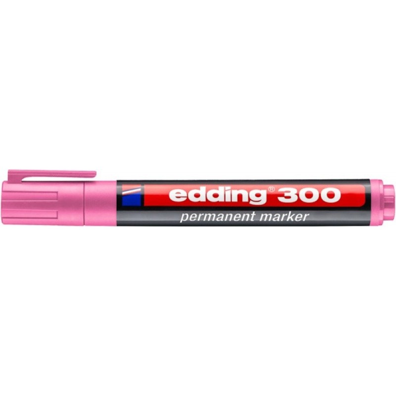 Marker permanentny e-300 EDDING, 1,5-3mm, różowy