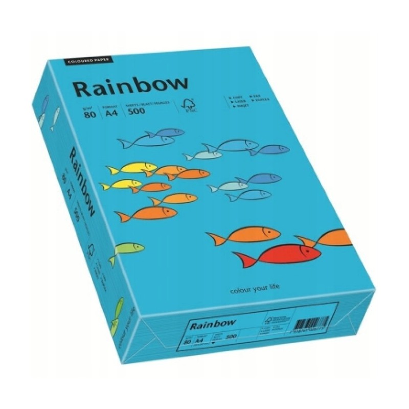 Papier Ksero kolorowy Rainbow niebieski 87