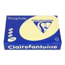 Papier ksero A4 80g TROPHEE kanarkowy XCA41977 CLAIREFONTAINE