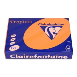 Papier ksero A4 80g TROPHEE pomarańczowy XCA41761 CLAIREFONTAINE