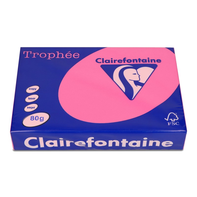 Papier ksero A4 80g TROPHEE 1771 różowy CLAIREFONTAINE