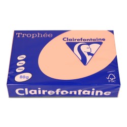 Papier ksero A4 80g TROPHEE pastelowy brzoskwiniowy XCA41970 CLAIREFONTAINE