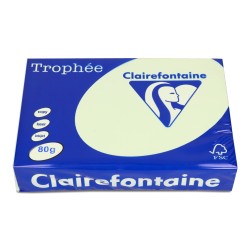 Papier ksero A4 80g TROPHEE XCA41974 pastelowy jasnozielony CLAIREFONTAINE