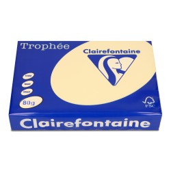 Papier ksero A4 80g TROPHEE kremowy XCA41787 CLAIREFONTAINE