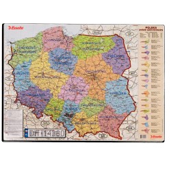 Podkładka na biurko z mapą Polski 500 x 650 mm ESSELTE
