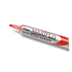 Marker suchościeralny PENTEL MWL5S MAXIFLO z tłoczkiem czerwony