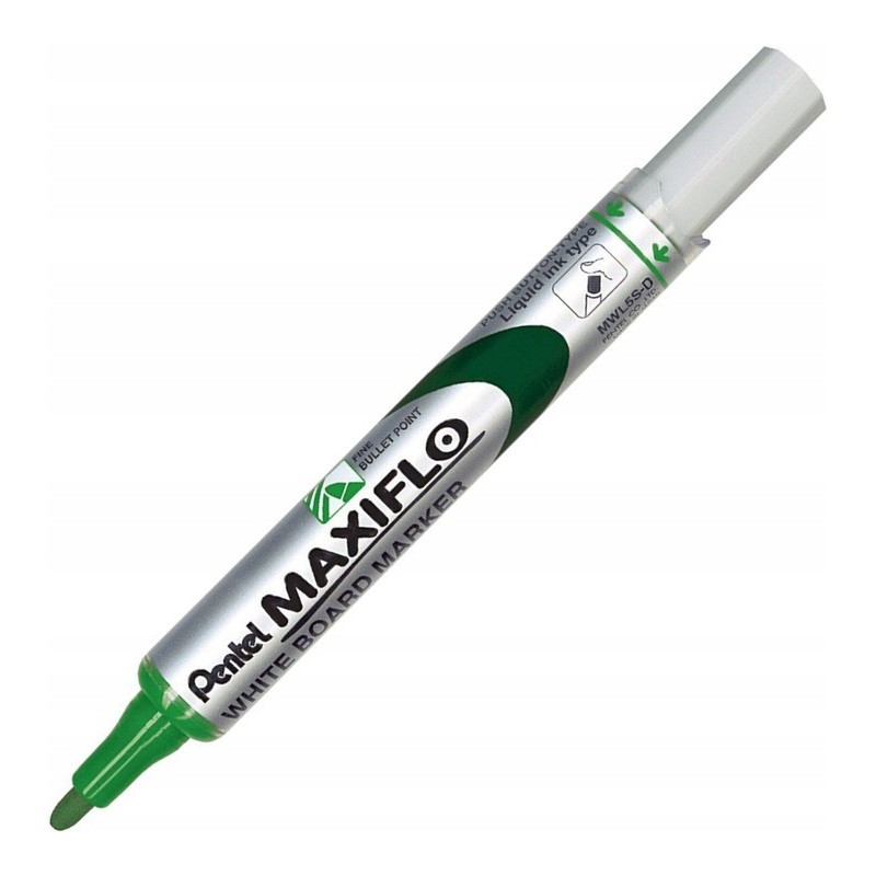 Marker suchościeralny PENTEL MWL5S MAXIFLO z tłoczkiem zielony