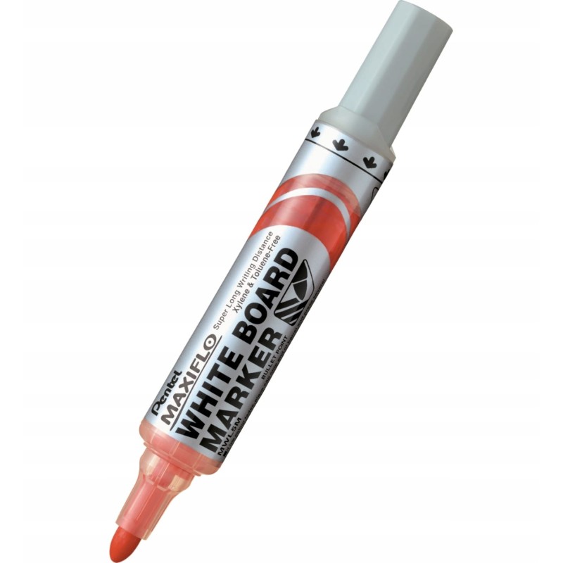 Marker suchościeralny PENTEL MWL5M MAXIFLO z tłoczkiem czerwony