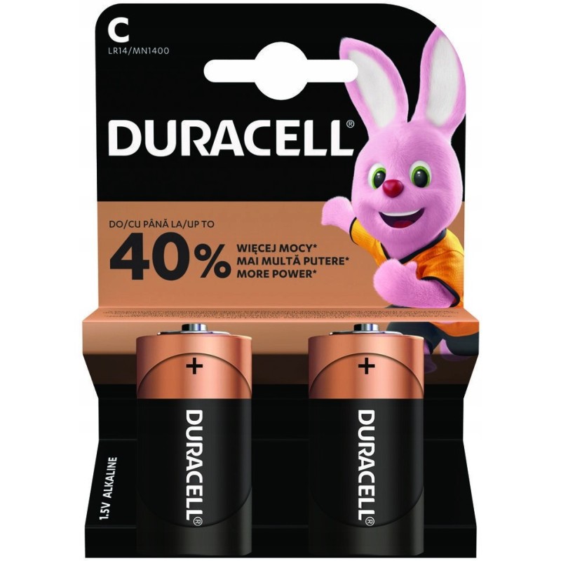 Baterie Alkaliczne Duracell Basic C LR14 Blister 2szt