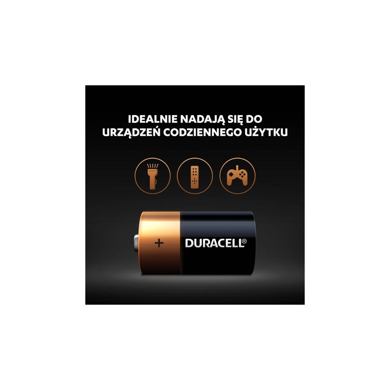 Baterie Alkaliczne Duracell Basic D LR20 Blister 2szt