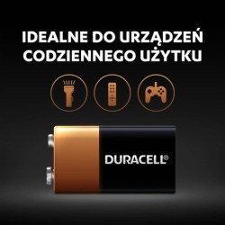 Baterie Alkaliczne Duracell Basic 6LR61 9V Blister 1szt