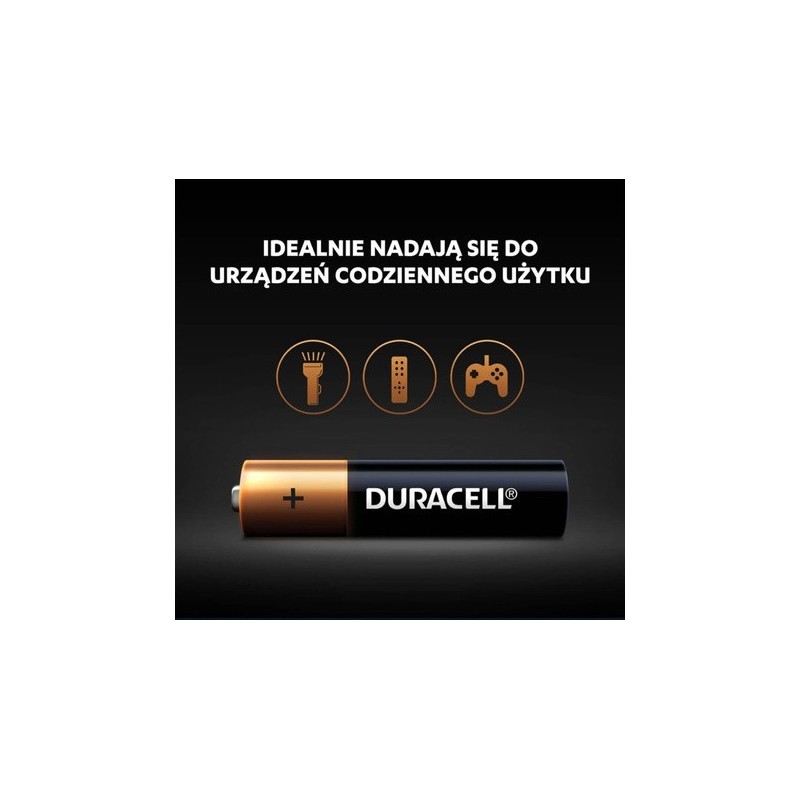 Baterie Alkaliczne Duracell Basic AAA LR03 Blister 4szt