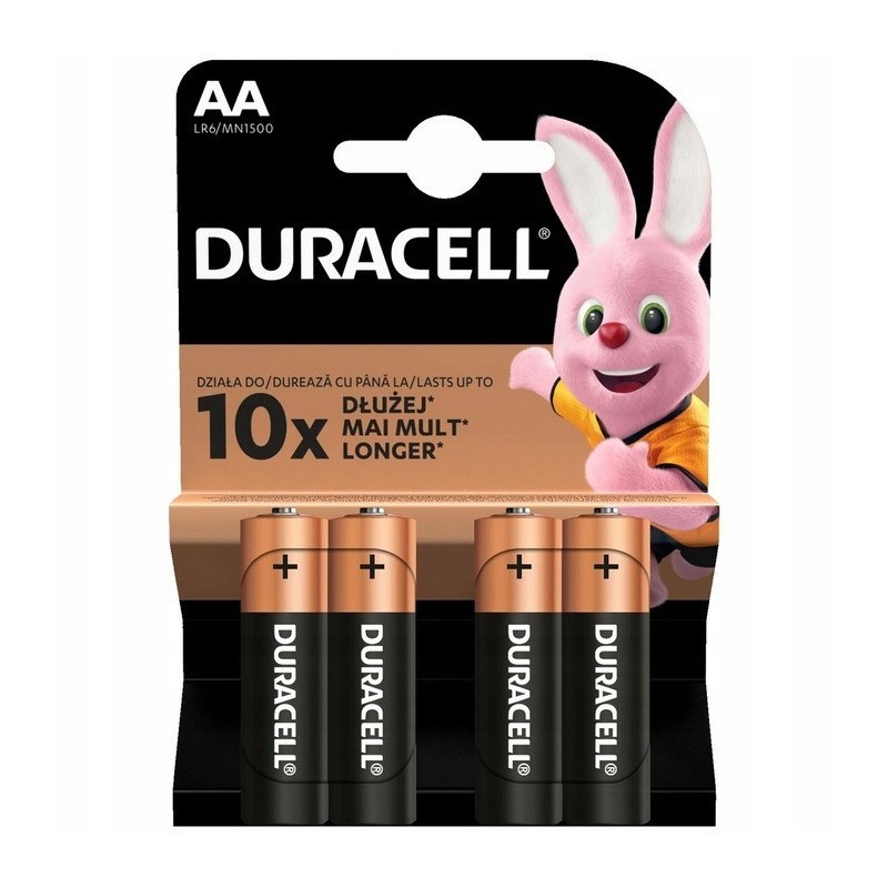 Baterie Alkaliczne Duracell Basic AA LR6 Blister 4szt