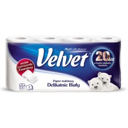 Papier toaletowy VELVET (8) biały