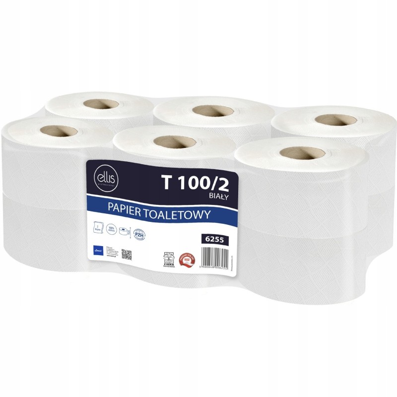 Papier toaletowy ELIS T100/2 celuloza biały