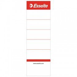 Etykiety grzbietowe do segregatorów ESSELTE 75 mm, biały