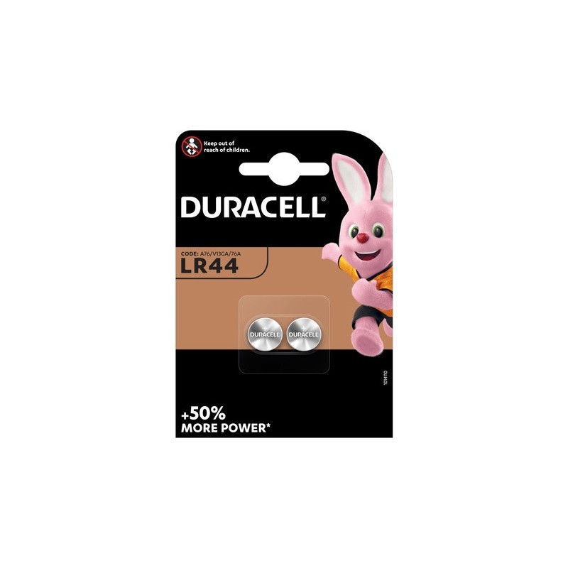 Baterie guzikowe Duracell LR44 1,5V Blister 2szt