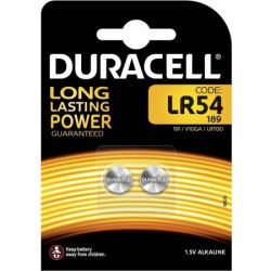 Baterie alkaliczne guzikowe DURACELL LR54 G10 LR1130 1.5V Blister 2szt