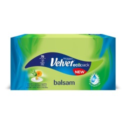 Chusteczki VELVET balsam 70szt. 3w. ekstrakt z Aloesu i Nagietka