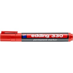 Marker permanentny e-330 EDDING, 1-5 mm, czerwony