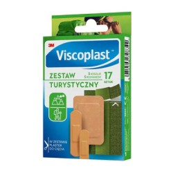 Plaster uniwersalny VISCOPLAST, turystyczny, traypack, 17szt.